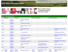 Tablet Screenshot of golfmajorchampionships.com